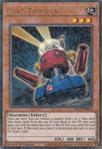 Card Trooper - HAC1-EN016 Duel Terminal Technology Ultra Rare 1st Edition