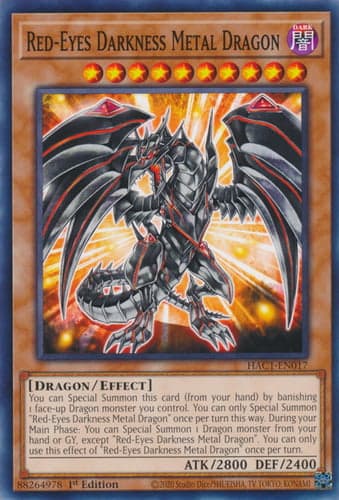Red-Eyes Darkness Metal Dragon - HAC1-EN017 Common 1st Edition