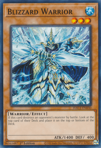 Blizzard Warrior - HAC1-EN030 Common 1st Edition