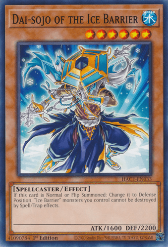 Dai-sojo of the Ice Barrier - HAC1-EN033 Common 1st Edition
