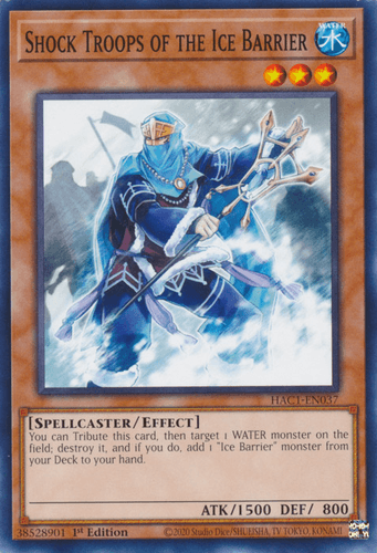 Shock Troops of the Ice Barrier - HAC1-EN037 Common 1st Edition