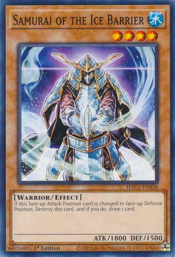 Samurai of the Ice Barrier - HAC1-EN038 Common 1st Edition