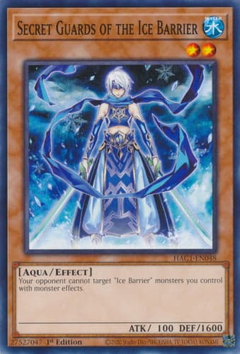 Secret Guards of the Ice Barrier - HAC1-EN048 Duel Terminal Technology Common 1st Edition