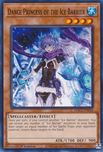 Dance Princess of the Ice Barrier - HAC1-EN050 Duel Terminal Technology Common 1st Edition