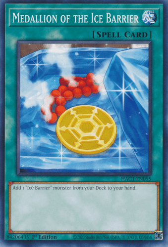Medallion of the Ice Barrier - HAC1-EN055 Common 1st Edition