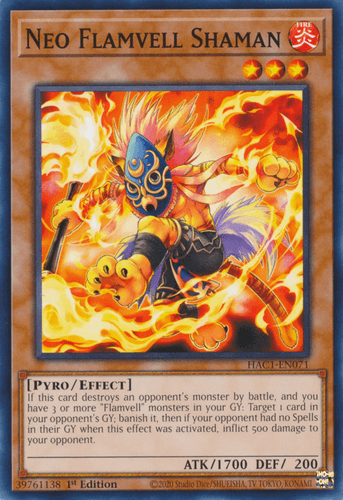 Neo Flamvell Shaman - HAC1-EN071 Common 1st Edition