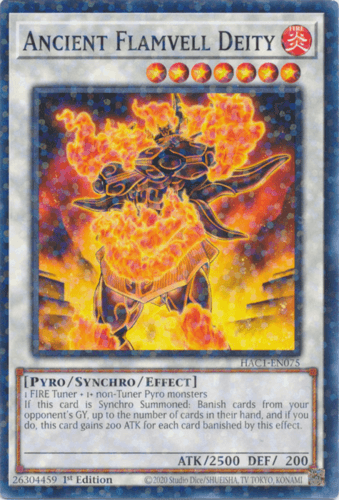 Ancient Flamvell Deity - HAC1-EN075 Common 1st Edition