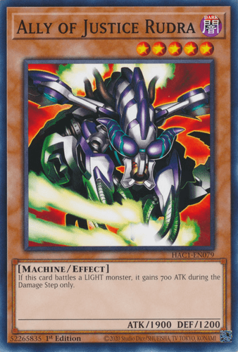 Ally of Justice Rudra - HAC1-EN079 Common 1st Edition