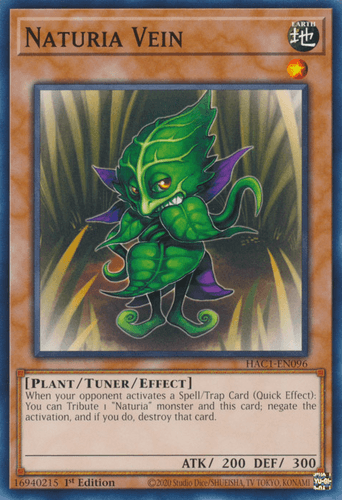 Naturia Vein - HAC1-EN096 Common 1st Edition