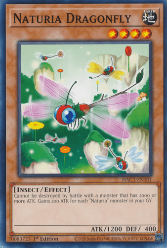 Naturia Dragonfly - HAC1-EN101 Duel Terminal Technology Common 1st Edition