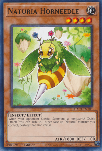 Naturia Horneedle - HAC1-EN105 Common 1st Edition