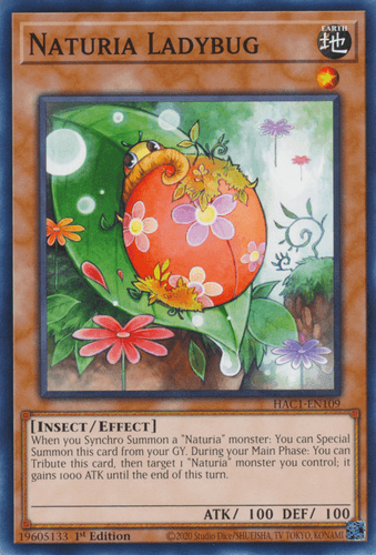 Naturia Ladybug - HAC1-EN109 Common 1st Edition