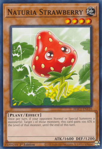 Naturia Strawberry - HAC1-EN110 Common 1st Edition