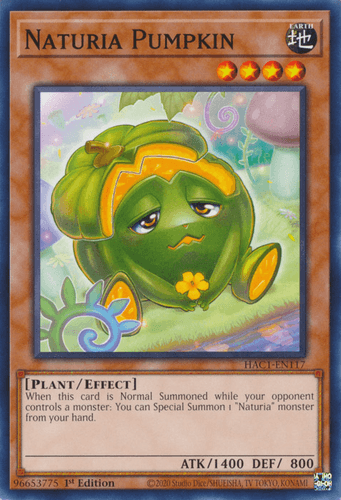 Naturia Pumpkin - HAC1-EN117 Duel Terminal Technology Common 1st Edition