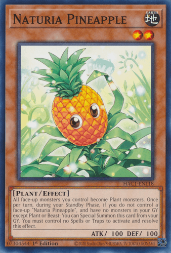 Naturia Pineapple - HAC1-EN118 Common 1st Edition