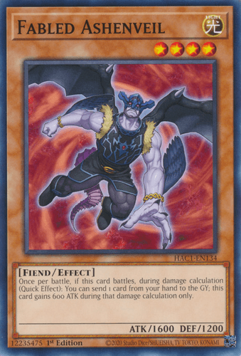 Fabled Ashenveil - HAC1-EN134 Duel Terminal Technology Common 1st Edition