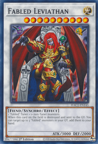 Fabled Leviathan - HAC1-EN145 Duel Terminal Technology Common 1st Edition