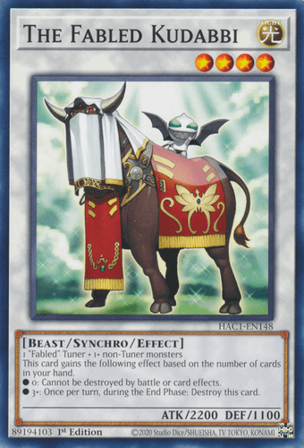 The Fabled Kudabbi - HAC1-EN148 Duel Terminal Technology Common 1st Edition