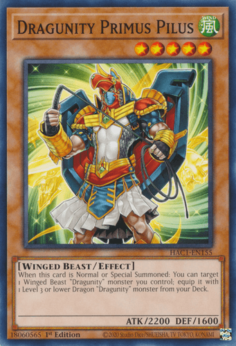 Dragunity Primus Pilus - HAC1-EN155 Duel Terminal Technology Common 1st Edition