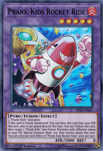 Prank-Kids Rocket Ride - HISU-EN017 Super Rare 1st Edition