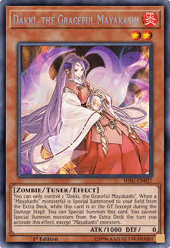 Dakki, the Graceful Mayakashi - HISU-EN027 Secret Rare 1st Edition