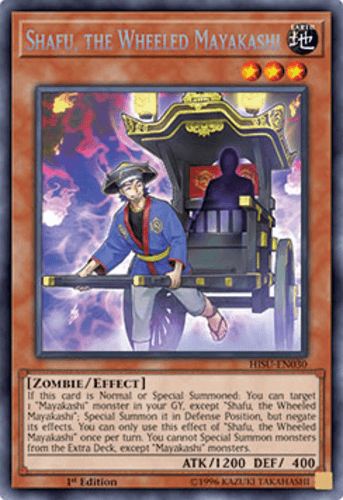 Shafu, the Wheeled Mayakashi - HISU-EN030 Secret Rare 1st Edition