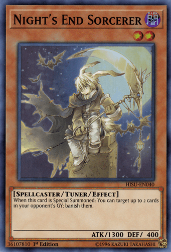 Night's End Sorcerer - HISU-EN040 Super Rare 1st Edition