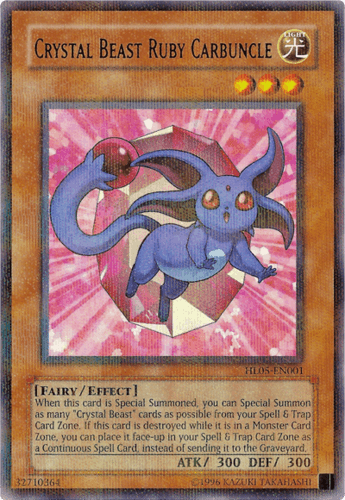 Crystal Beast Ruby Carbuncle - HL05-EN001 Parallel Rare Unlimited