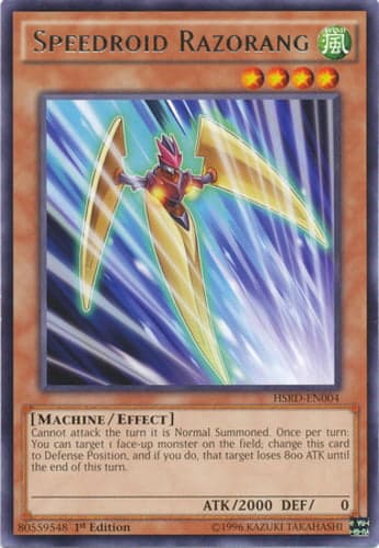 Speedroid Razorang - HSRD-EN004 Rare 1st Edition