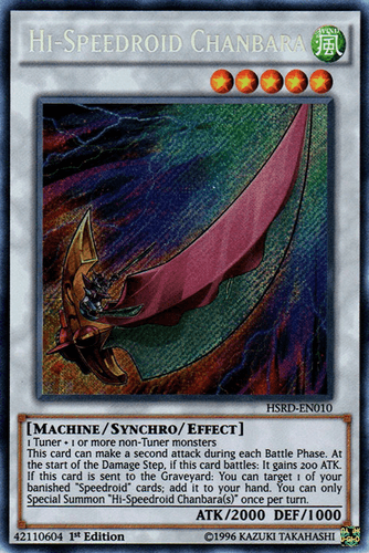 Hi-Speedroid Chanbara - HSRD-EN010 Secret Rare 1st Edition