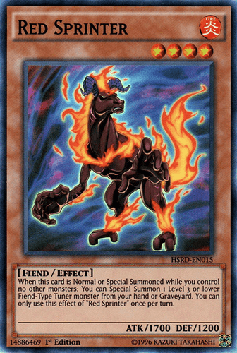 Red Sprinter - HSRD-EN015 Super Rare 1st Edition