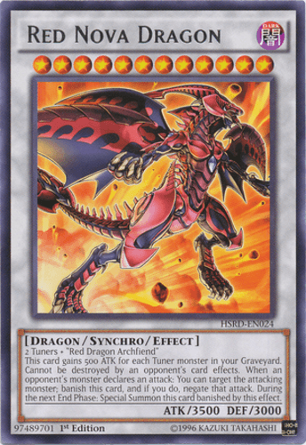 Red Nova Dragon - HSRD-EN024 Rare 1st Edition