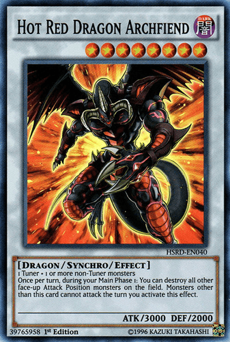 Hot Red Dragon Archfiend - HSRD-EN040 Super Rare 1st Edition