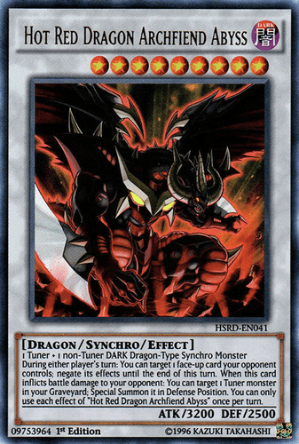 Hot Red Dragon Archfiend Abyss - HSRD-EN041 Ultra Rare 1st Edition