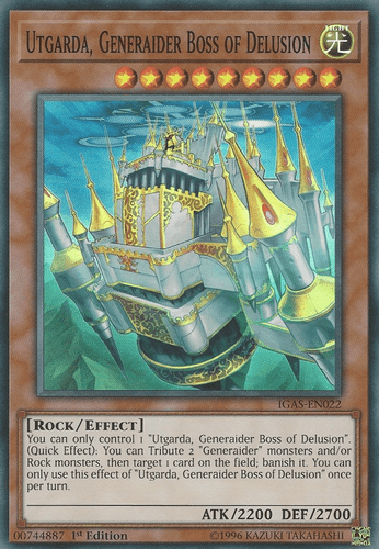 Utgarda, Generaider Boss of Delusion - IGAS-EN022 Super Rare Unlimited