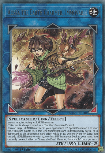 Aussa the Earth Charmer, Immovable - IGAS-EN048 Rare Unlimited