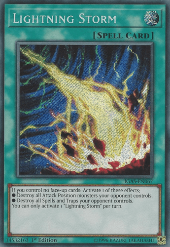 Lightning Storm - IGAS-EN067 Starlight Rare 1st Edition
