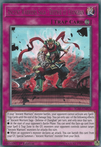 Ancient Warriors Saga - Defense of Changban - IGAS-EN070 Rare 1st Edition