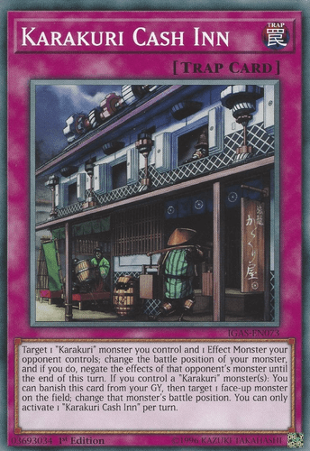 Karakuri Cash Inn - IGAS-EN073 Common 1st Edition