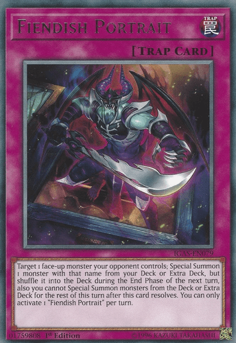 Fiendish Portrait - IGAS-EN079 Rare 1st Edition