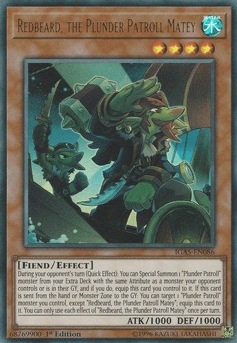Redbeard, the Plunder Patroll Matey - IGAS-EN086 Ultra Rare Unlimited