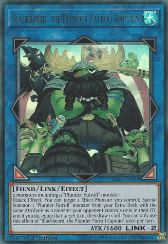 Blackbeard, the Plunder Patroll Captain - IGAS-EN089 Ultra Rare 1st Edition