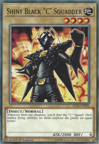 Shiny Black "C" Squadder - IGAS-EN092 Common 1st Edition