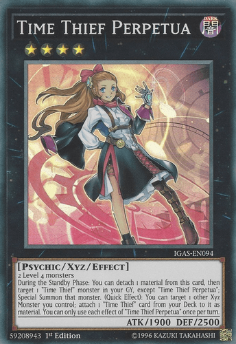 Time Thief Perpetua - IGAS-EN094 Super Rare Unlimited