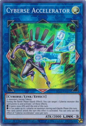 Cyberse Accelerator - IGAS-ENSE1 Super Rare Limited Edition