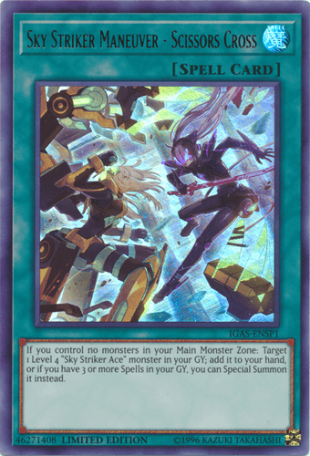 Sky Striker Maneuver - Scissors Cross - IGAS-ENSP1 Ultra Rare Limited Edition