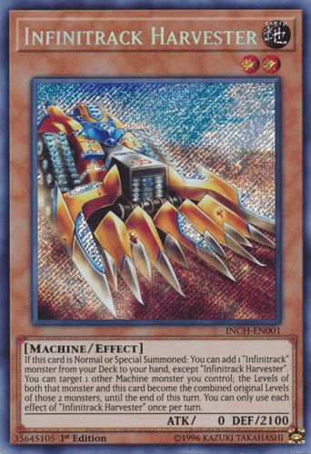 Infinitrack Harvester - INCH-EN001 Secret Rare 1st Edition