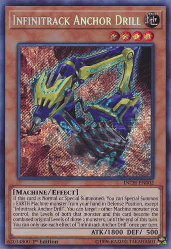 Infinitrack Anchor Drill - INCH-EN002 Secret Rare 1st Edition