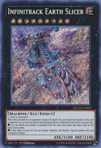 Infinitrack Earth Slicer - INCH-EN009 Secret Rare 1st Edition