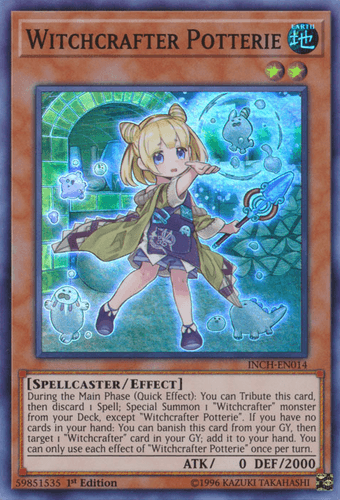Witchcrafter Potterie - INCH-EN014 Super Rare 1st Edition